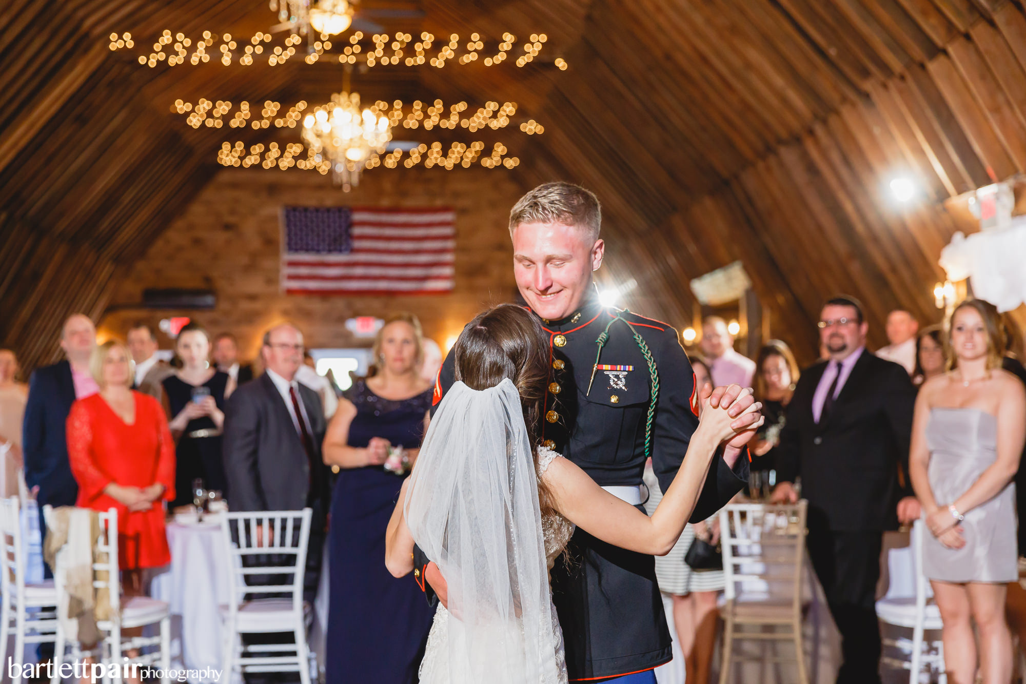 Military Wedding in a Barn