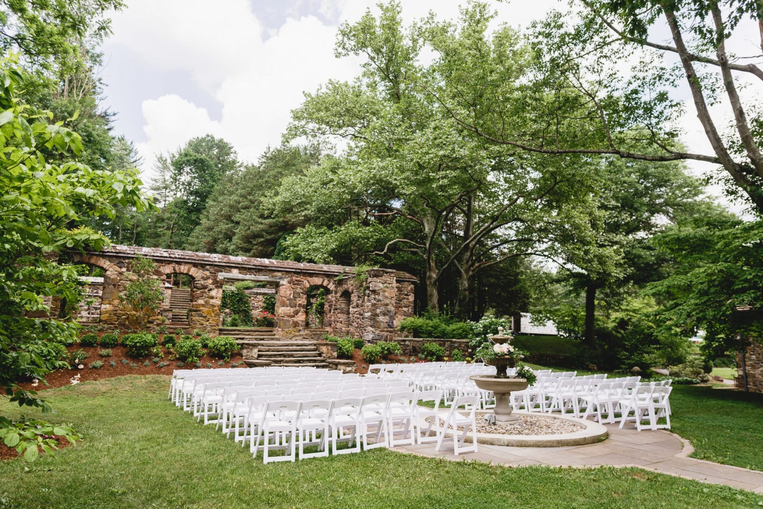 A wedding ceremony at Ridley Creek State Park