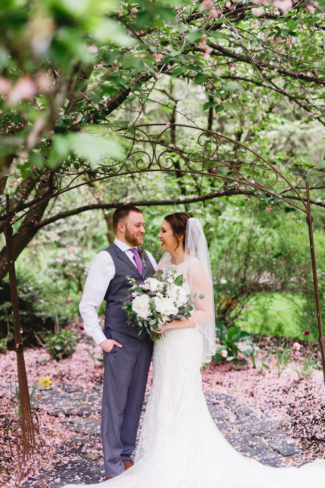 Bride and groom portraits at the Stone Mill Inn Wedding