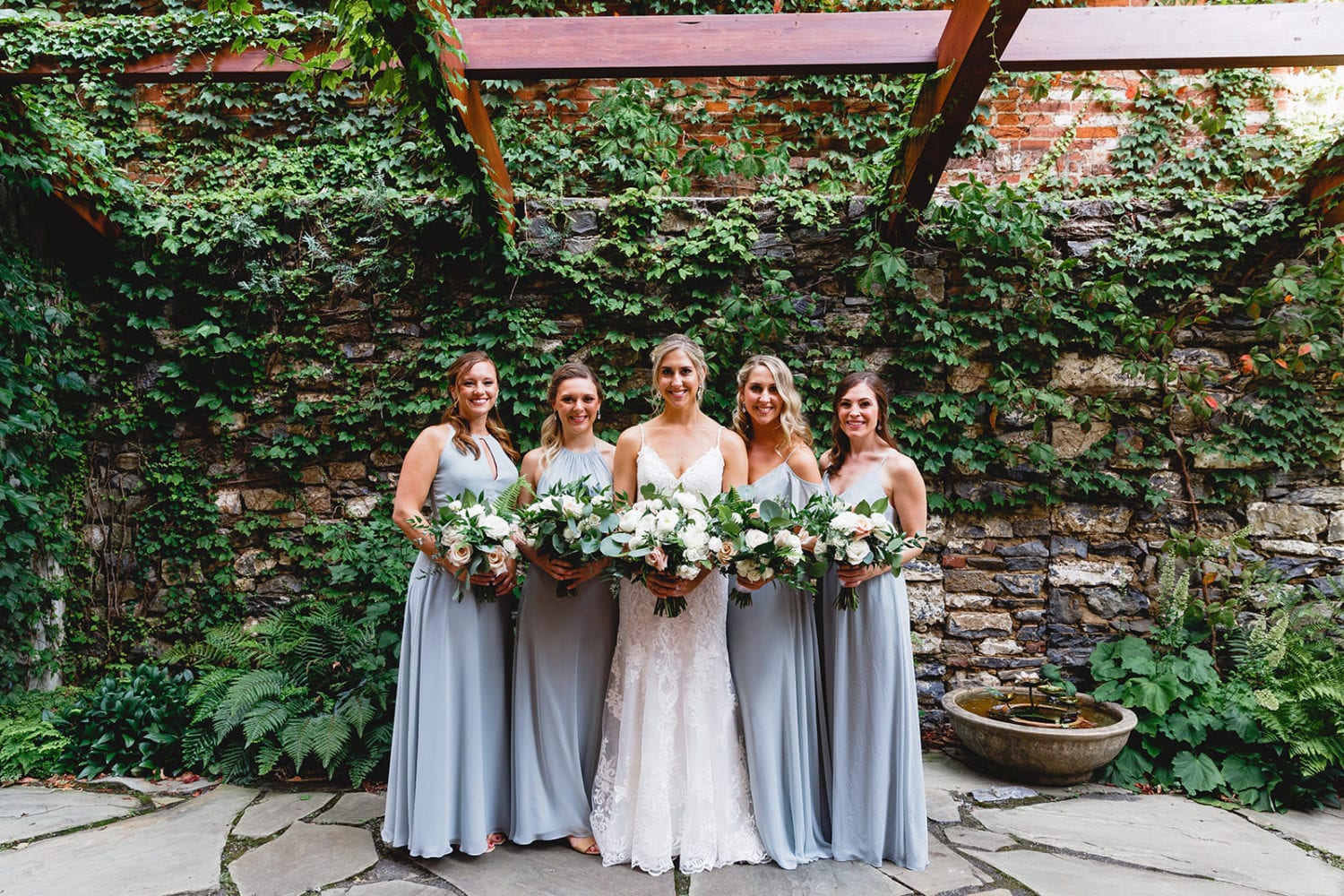 Pictures of the bridal party at the Excelsior wedding venue